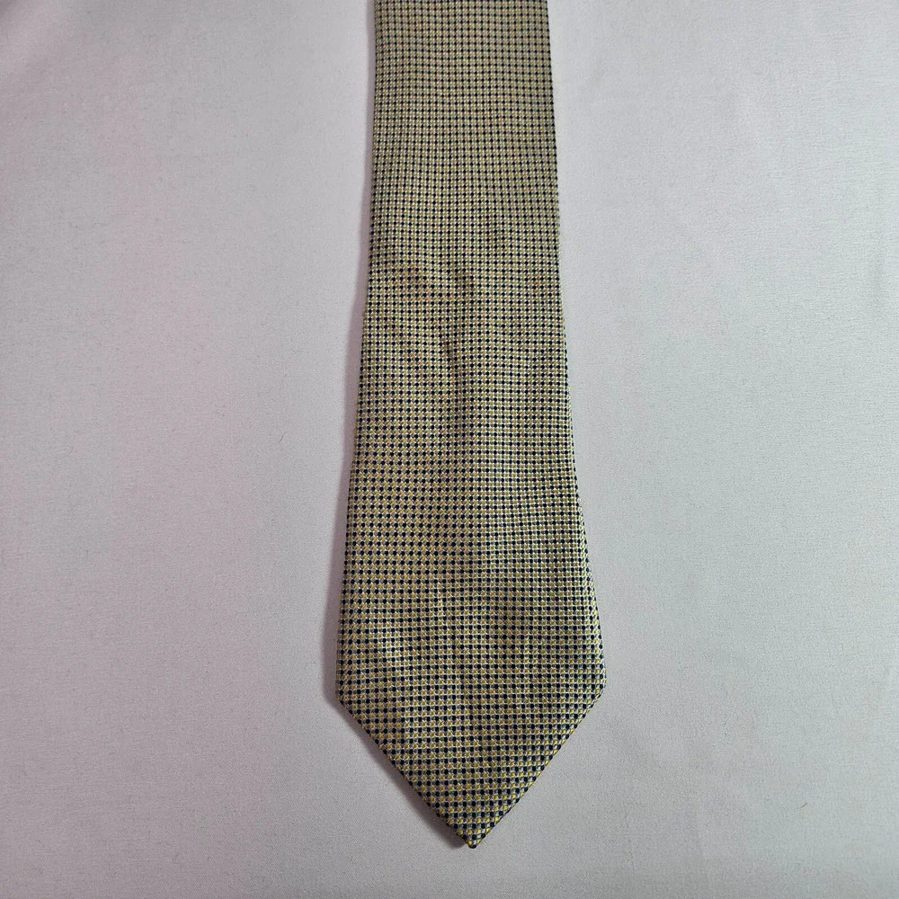 Arrow 100% Silk‎ Tie Geometric Gold 3.5